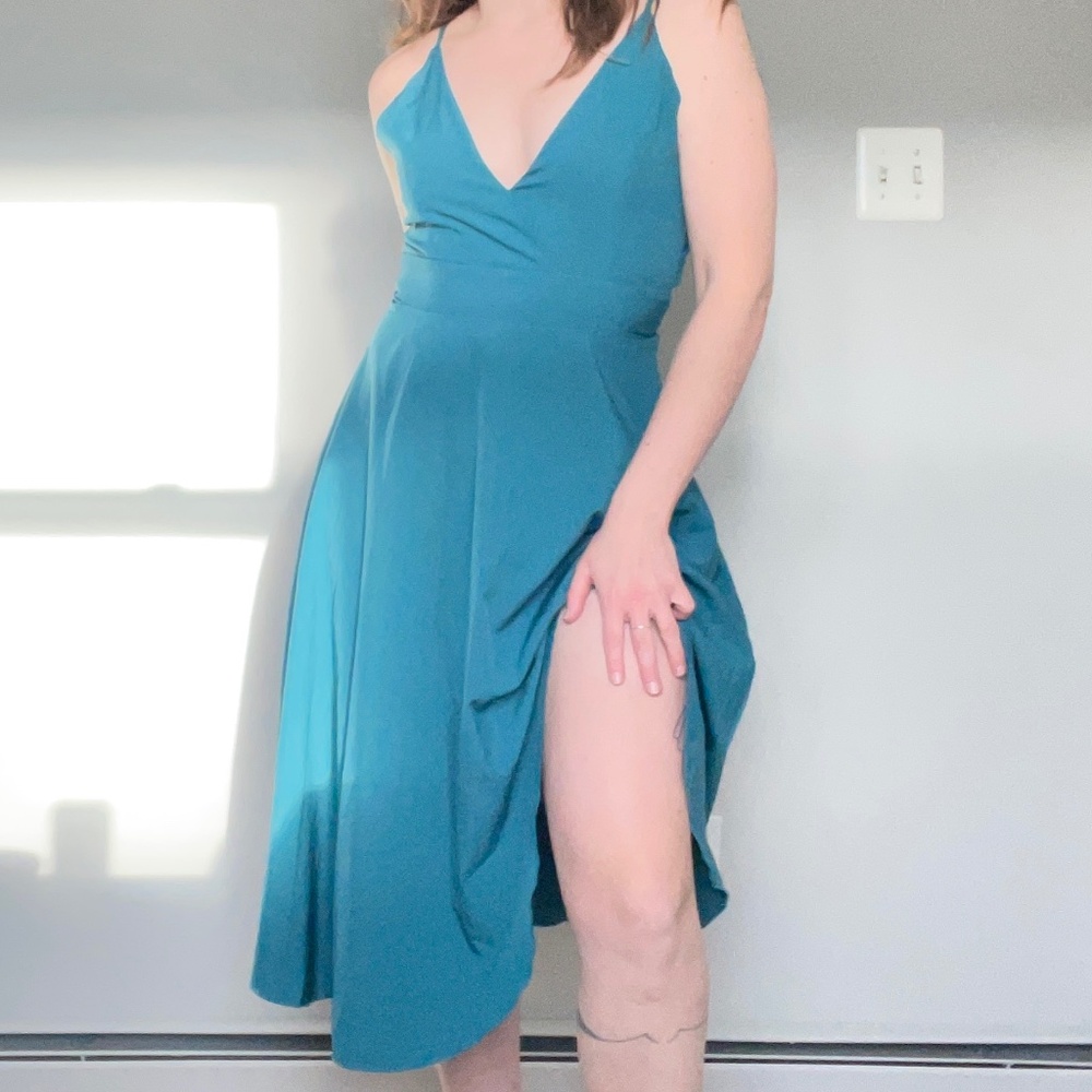 Teal Swing Dress